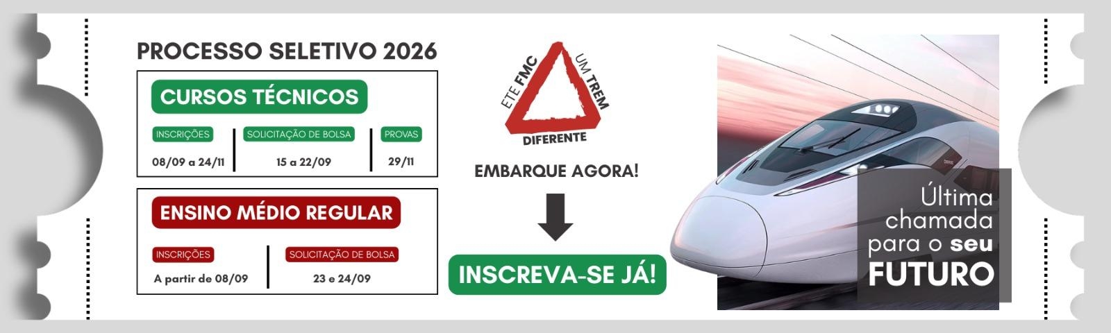 PS 2026 - Banner Inscrições